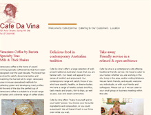 Tablet Screenshot of cafedavina.com